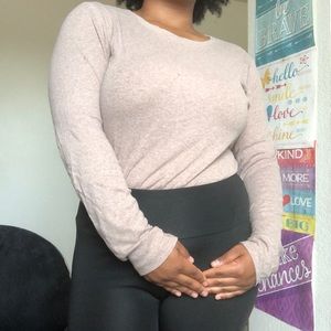 Long sleeve bundle. One beige and one sandy brown